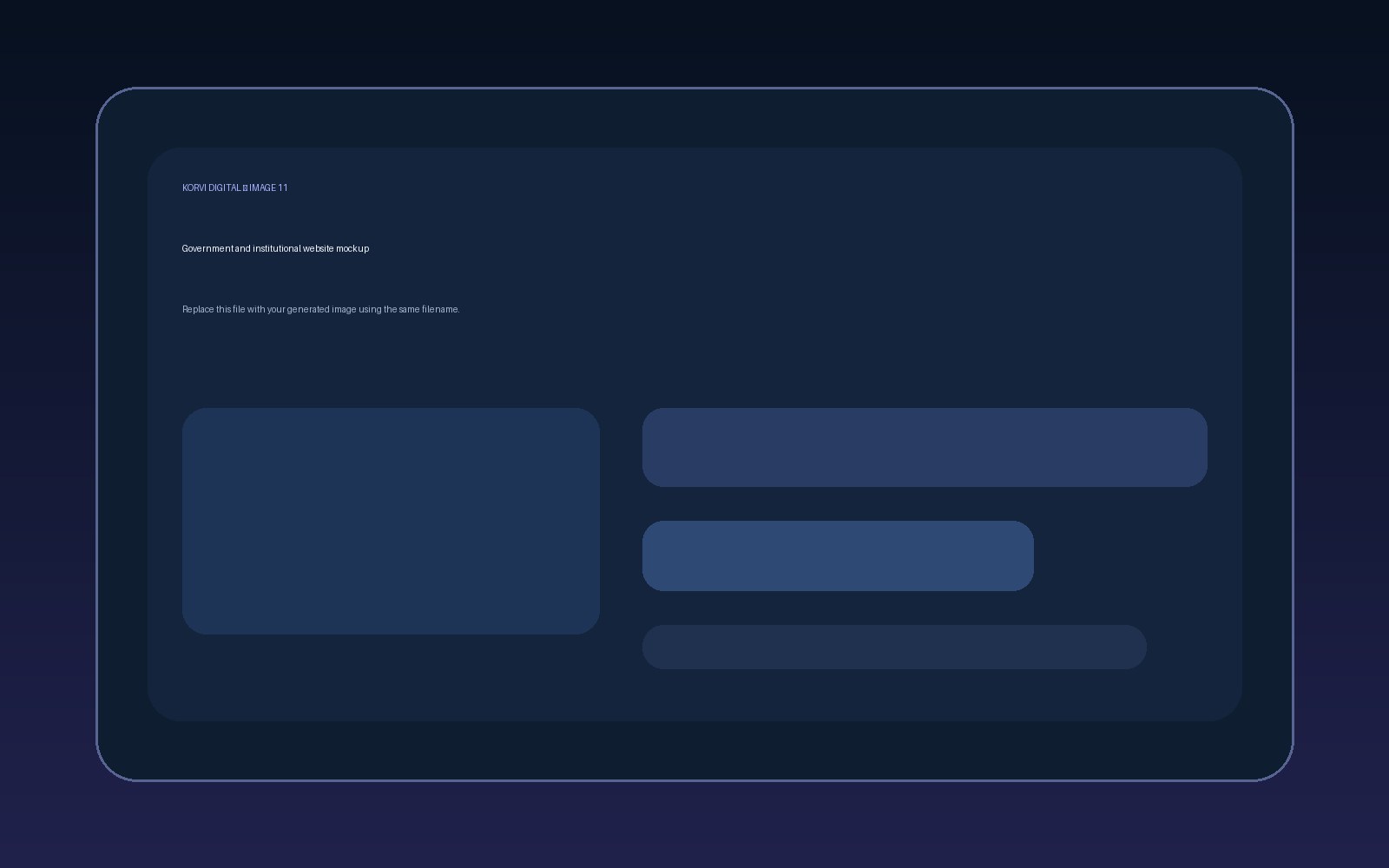 Government digital interface concept